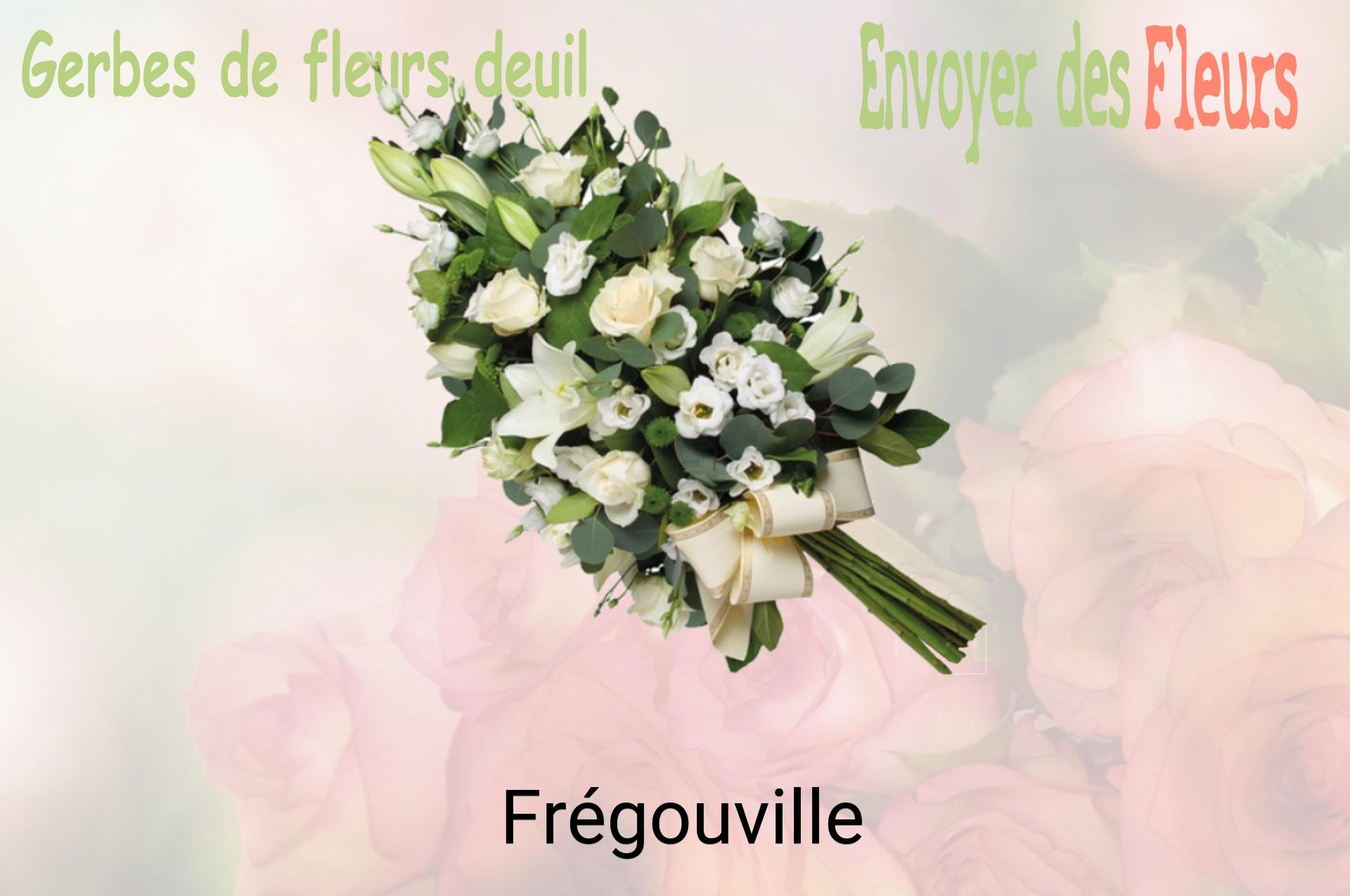 Gerbe de fleurs de deuil livrée à Frégouville